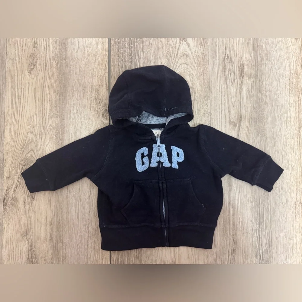 GAP Blue Zip-Up Hoodie Sweatshirt